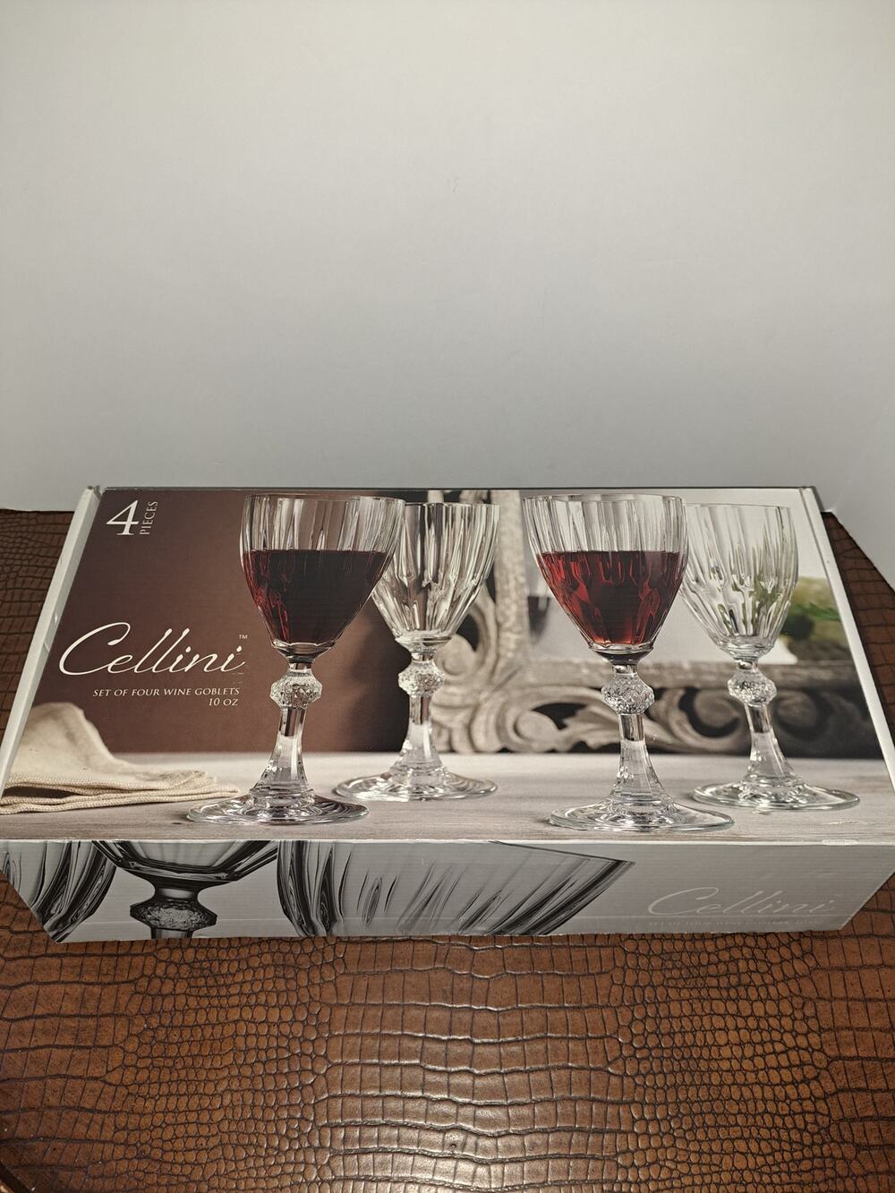 Set of 4 Cellini 10oz Wine Goblets